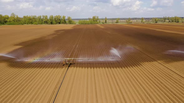 Irrigation System on Agricultural Land.