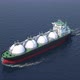 Animation Of A Gas Tanker. Side View. - VideoHive Item for Sale