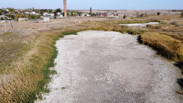 Dried up lake