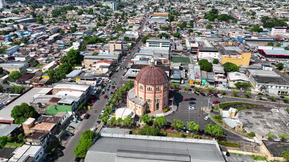 Downtown Manaus Brazil. Manaus Amazonas. Cityscape Tourism landmark.