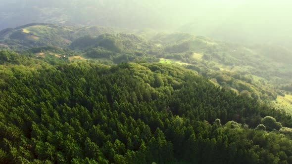 Aerial Mountain Landscape