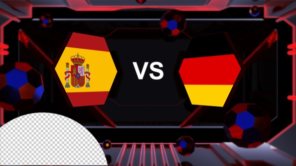 Spain Vs Germany Football World Cup Qatar 2022 Vs Card Transition