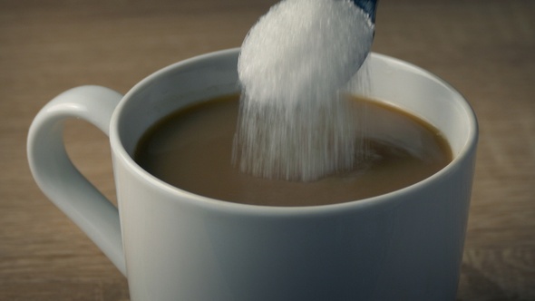 Sugar Added To Tea Or Coffee
