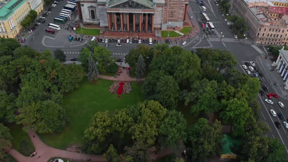 Drone View of the Saint Petersburg Attractions