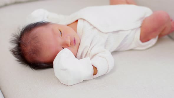 Newborn baby hiccups after feeding milk