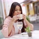 Happy Woman with Cup of Coffee - VideoHive Item for Sale
