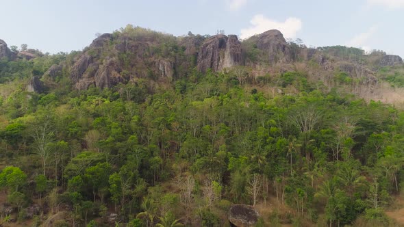 Mountain Landscape Jawa Island, Indonesia