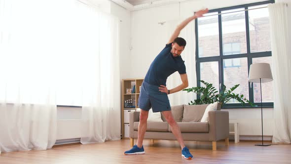 Man Exercising and Leaning at Home 66