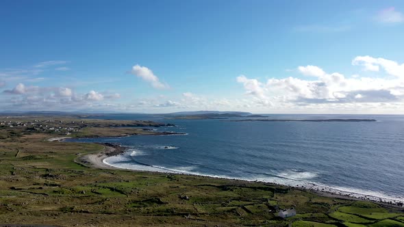 Aerial View of the Beautiful Coastline in Gweedore  County Donegal Ireland