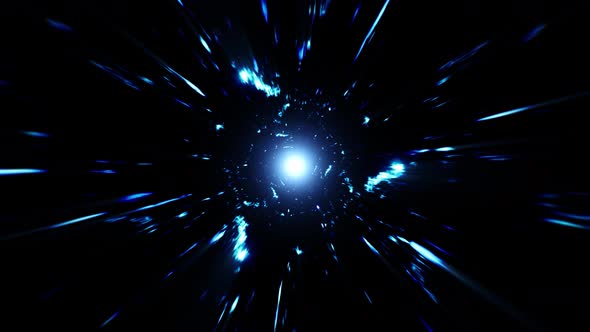 Explosive Blue Light Star in the Space alt