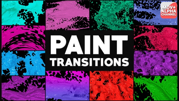Dynamic Paint Transitions | Motion Graphics alt