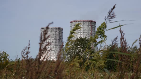 Cooling Towers of CHP or Thermoelectric Power Station