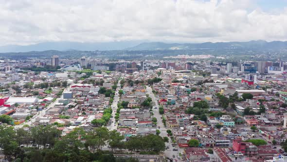 Aerial View of Guatemala City Cityscape