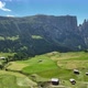 Dolomites mountains peaks with a hiking path on a summer day - VideoHive Item for Sale