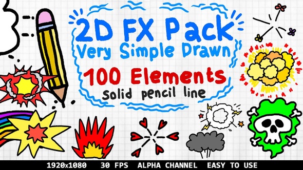 2D FX Pack Is Very Simple Drawn