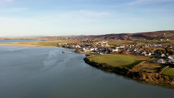 Aerial View of Dunfanaghy in County Donegal  Ireland
