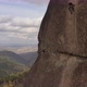Risky Climb on a Rock Crack on a Vertical Wall. - VideoHive Item for Sale