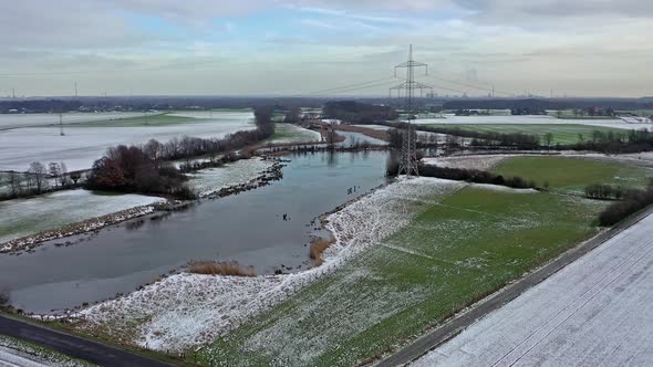 The Schwafheimer Sea Is a Nature Conservation Area in Moers in a Former Flood Gutter of the River