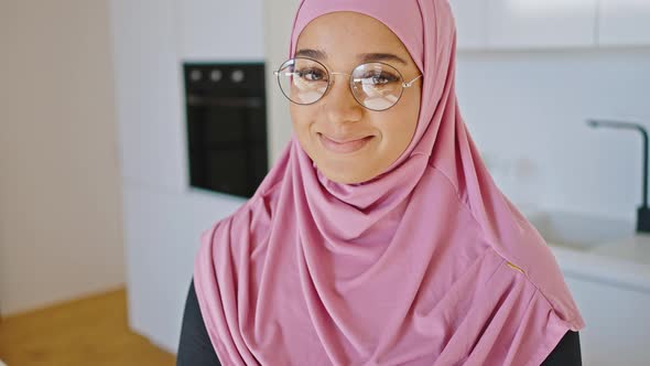 Close Portrait of a Happy Woman