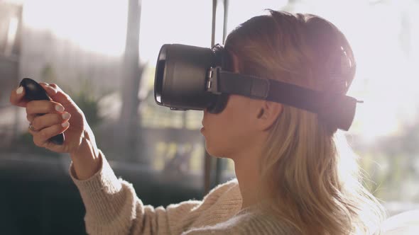 Girl Using VR