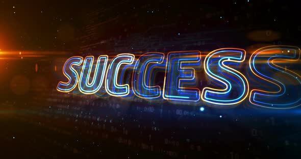 Success abstract concept animation