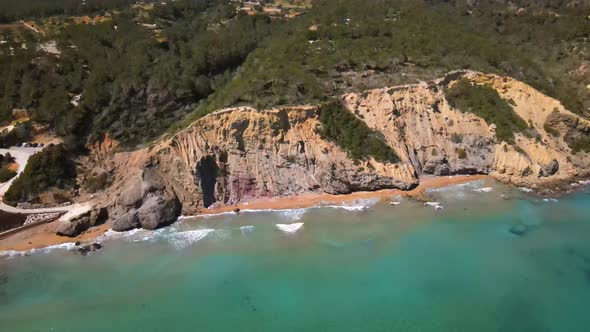 Aguas Blancas beach in Ibiza, Spain