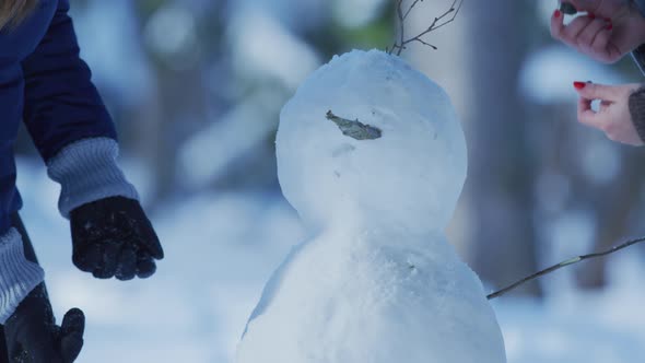 Building a snowman