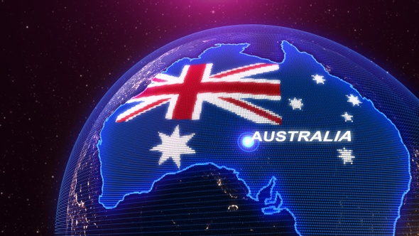 Australia Map Animation