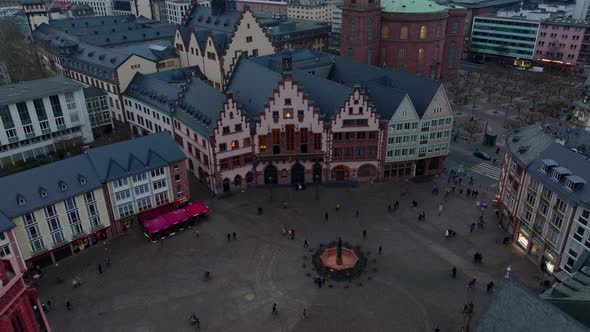 High Angle View of Historic Square