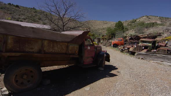 Old trucks at the Ghost Town alt