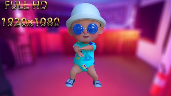 Cartoon Baby Dance V22 - 60 fps