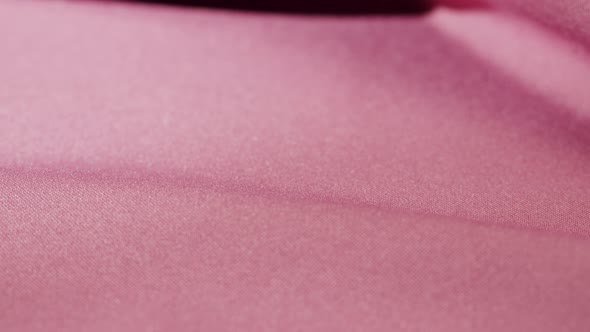 Pink Fabric Closeup Satin Luxury Cloth Texture Background