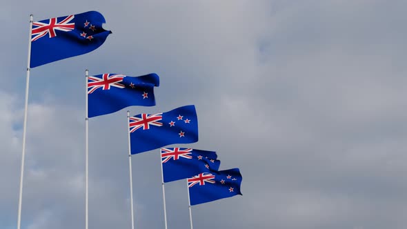 New Zealand Flag on the Operating Chipset circuit board