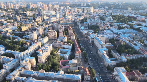 Aerial View of Kyiv By Day. Ukraine