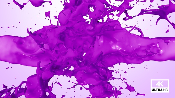 Purple Paint Splash Collision alt