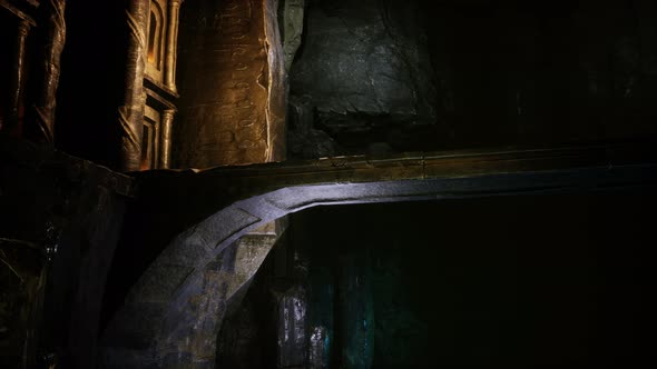 Old Stone Bridge Inside Big Cave alt