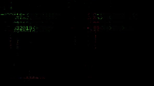 Source Code Cyberpunk Glitch Digits 04