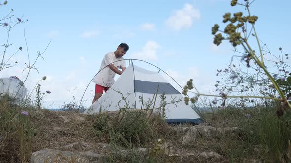 Camper Dismantling Tent