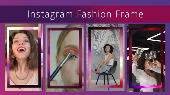 Instagram Fashion Frame with Alpha