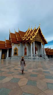 Wat Benchamabophit the Marble Temple the Royal Temple in Capital City Bangkok Thailand