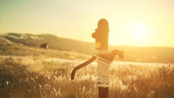 Old Hand Water Pump on Dry Hills alt