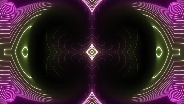 Curved Neon Strok Loops 4k alt