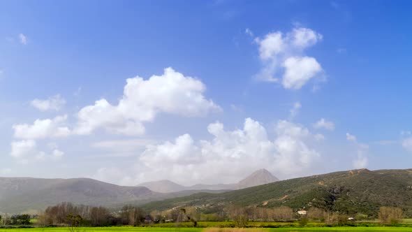 Timelapse Clouds Over the Mountains