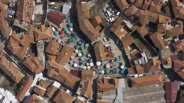 Village And Bazaar Top View