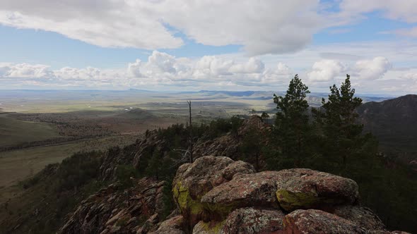 Mountain Landscape Timelapse Moving Clouds