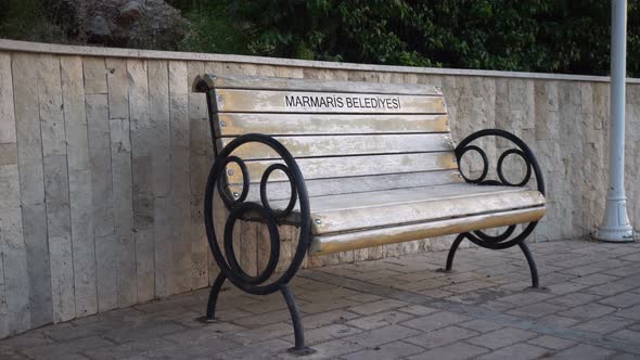 Bench On The Shore Of Marmaris