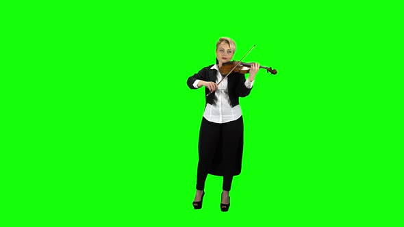 Artist Plays the Violin 