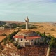 Aerial View of Statue Of The Christ Of The Otero In Palencia Spain - VideoHive Item for Sale