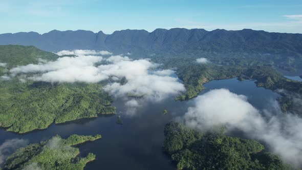 Aerial View of the New Zealand Fjords