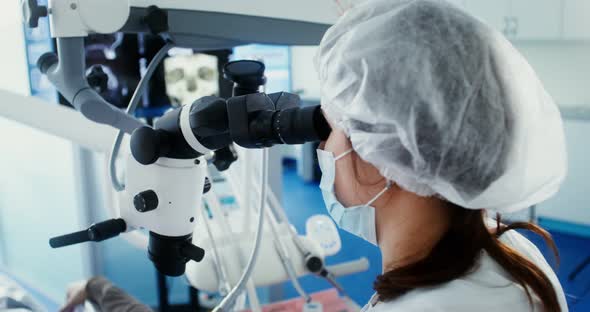 Dental Treatment in a Modern Dental Office